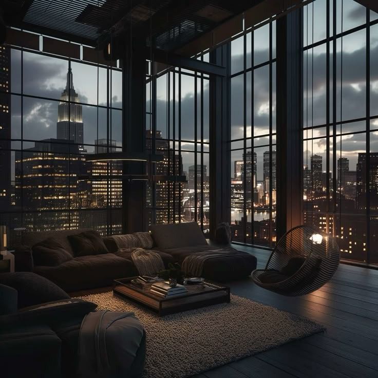 Calm modern bedroom lighting inspired by a dark luxury interior
