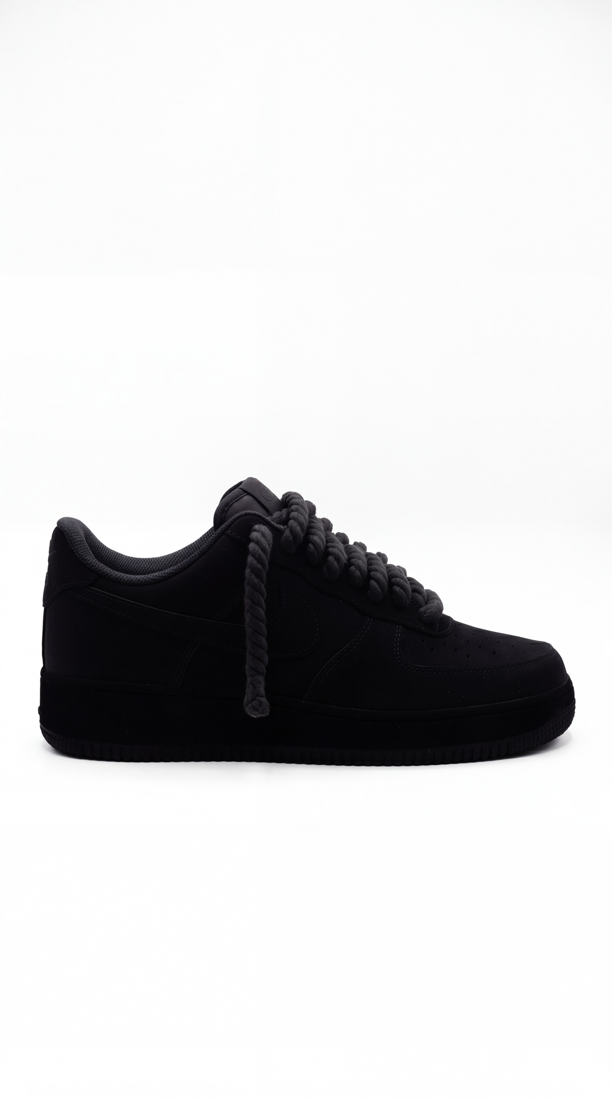 AF1 Custom Black Dry — Full Matte